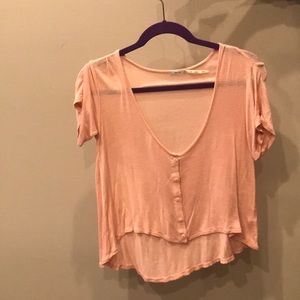 kimchi blue XS light pink crop top